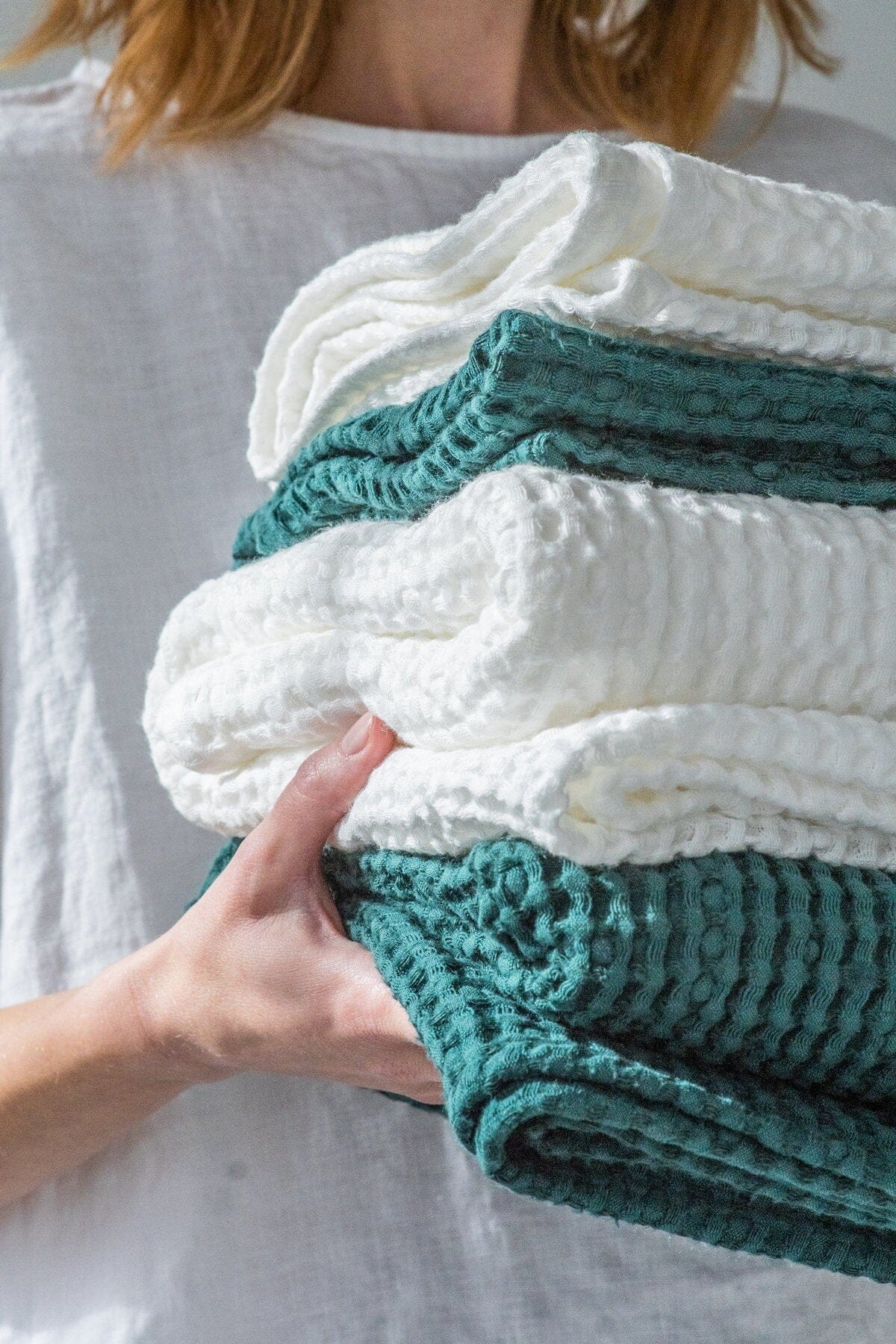 Absorbent Linen Towels Gift Idea Old Linen Mill Burgundy Hand Towel (1) 50 x 100 cm; 19.7" x 39.4"