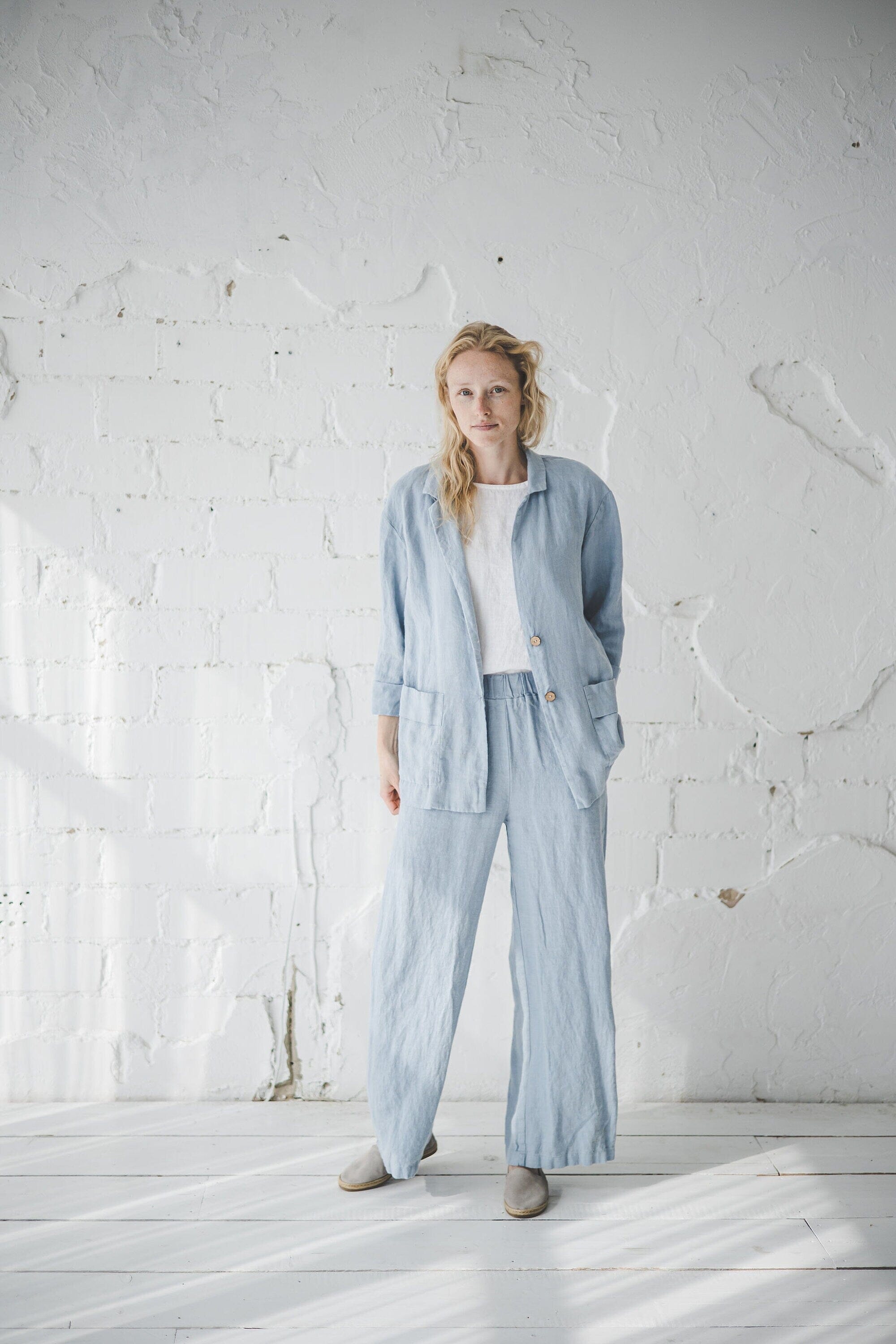 Boho Style Linen Jacket Old Linen Mill