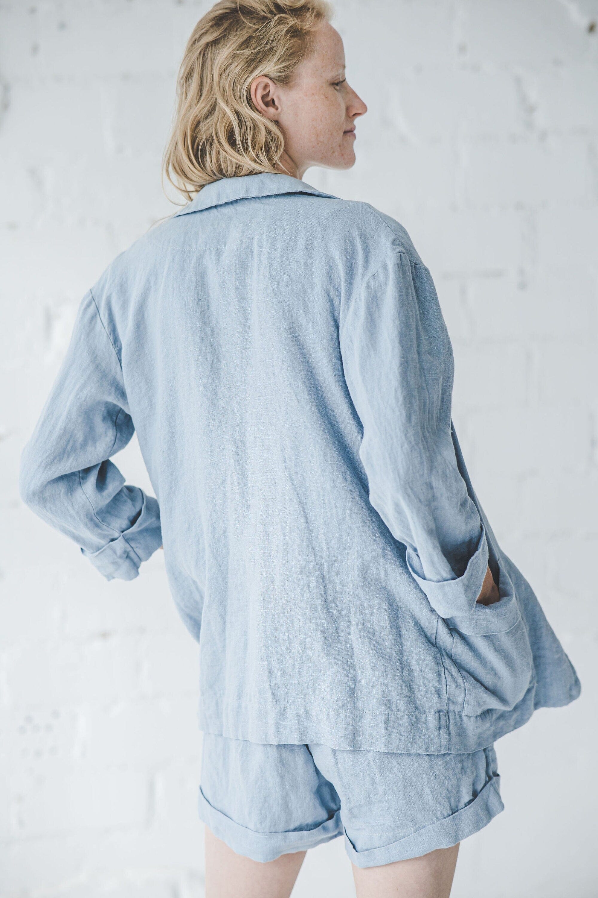 Boho Style Linen Jacket Old Linen Mill