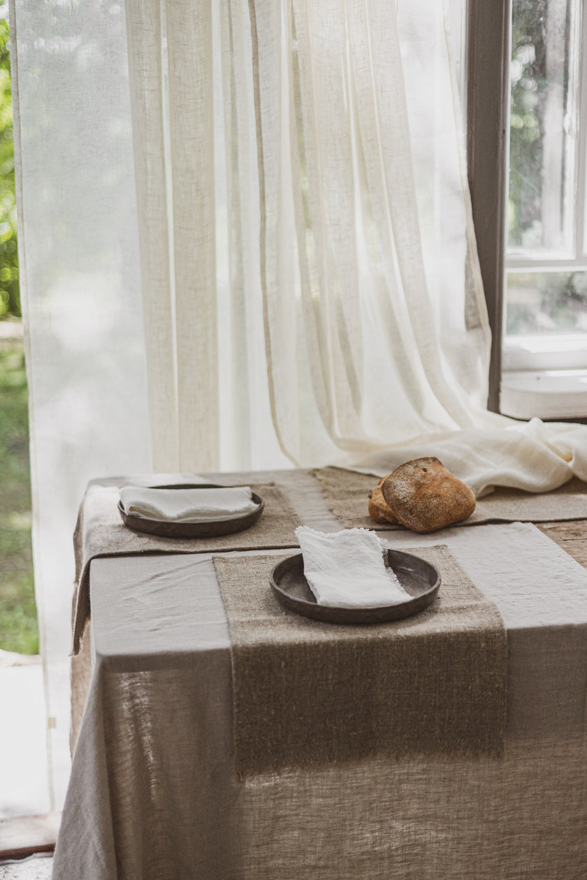Burlap Linen Placemats PL35x50B Old Linen Mill