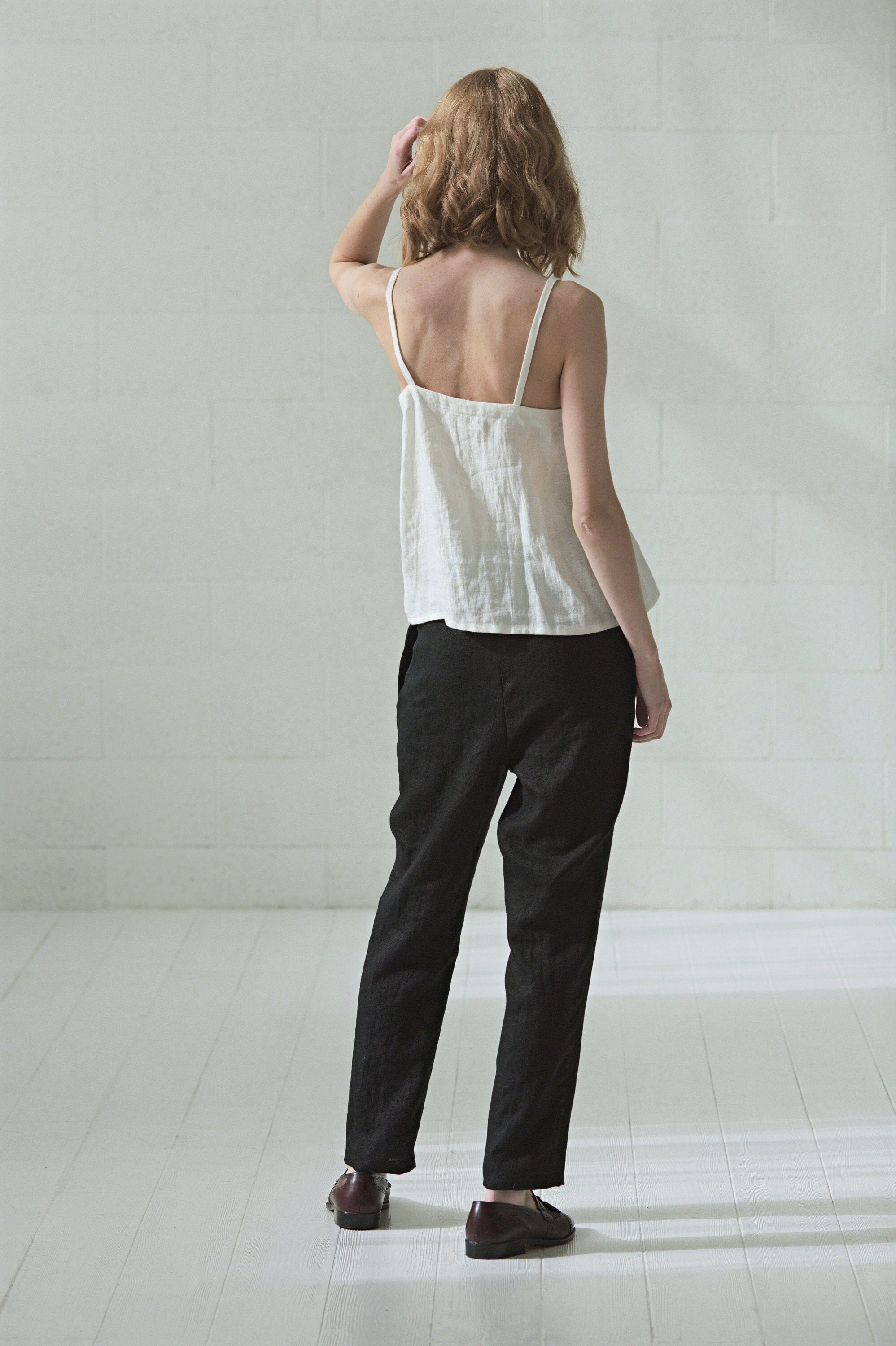 Casual Linen Top for Women Old Linen Mill