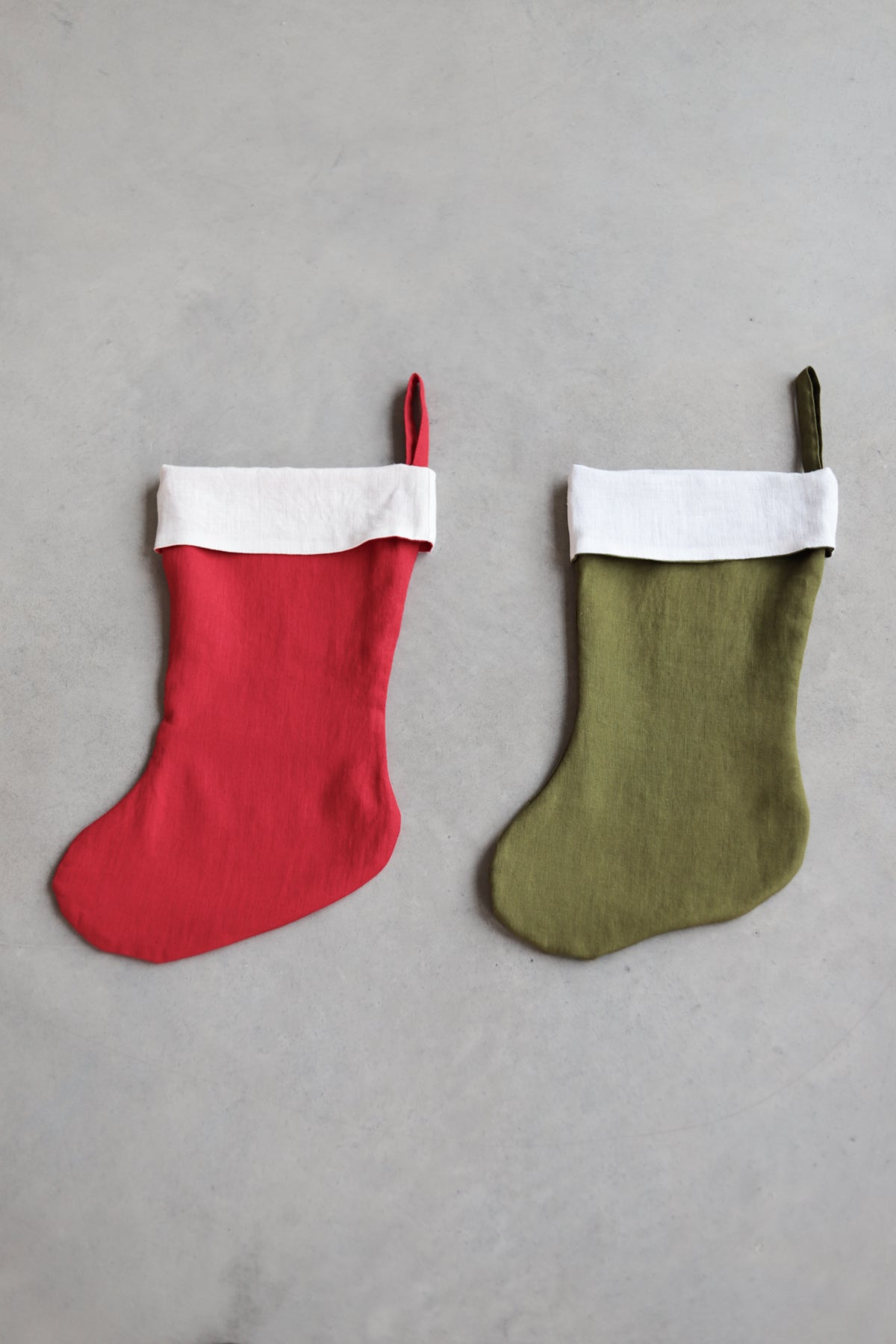 Christmas Linen Stocking - Limited Edition with Free Personalization oldlinenmill.com