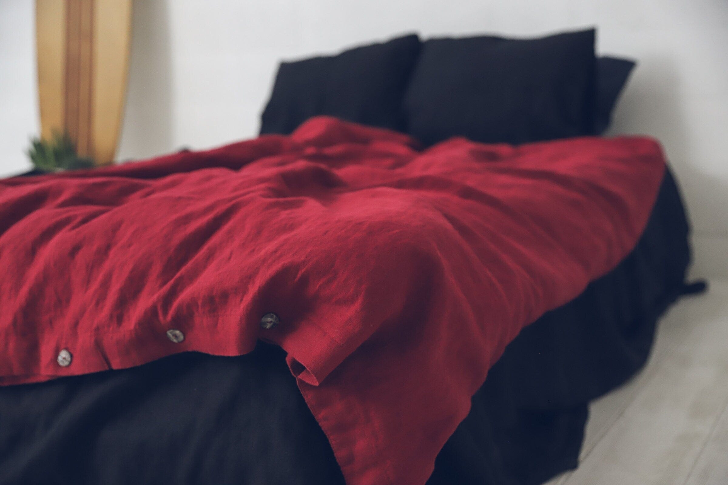 Duvet Cover Soft Washed Linen Bedding Gift Idea Old Linen Mill