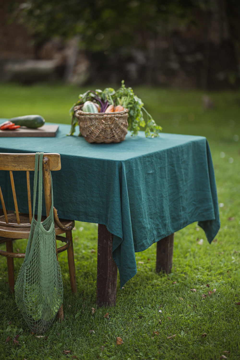 Handmade Linen Tablecloth in Various Colors Old Linen Mill