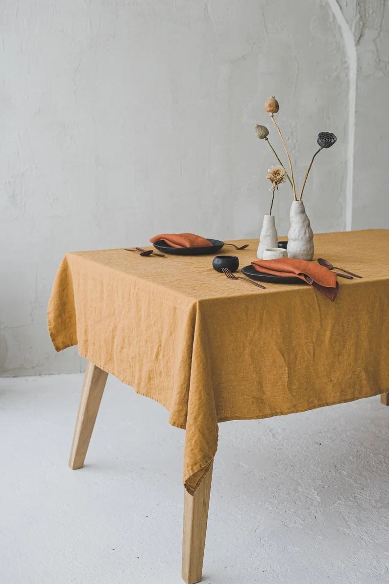 Handmade Table Linen Napkins Set Old Linen Mill