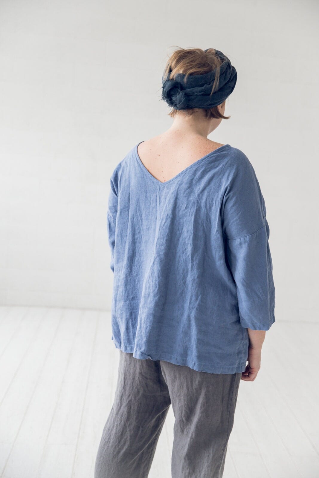 Kimono Linen Top Blouse Old Linen Mill