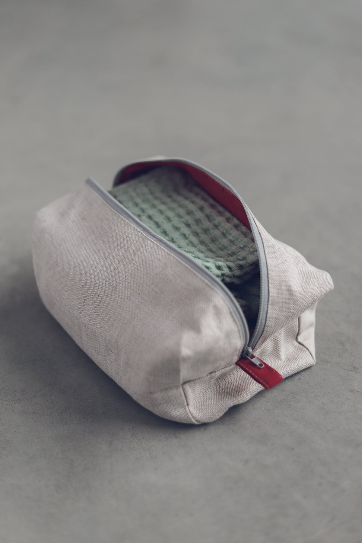 Linen Bath Cosmetics Bag Old Linen Mill