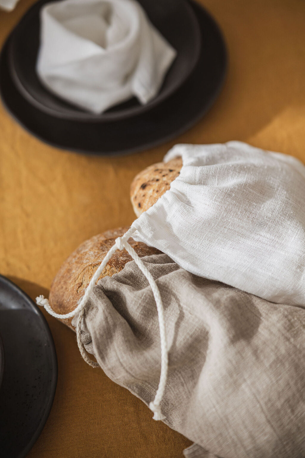 Linen Bread Bag KT005 Old Linen Mill