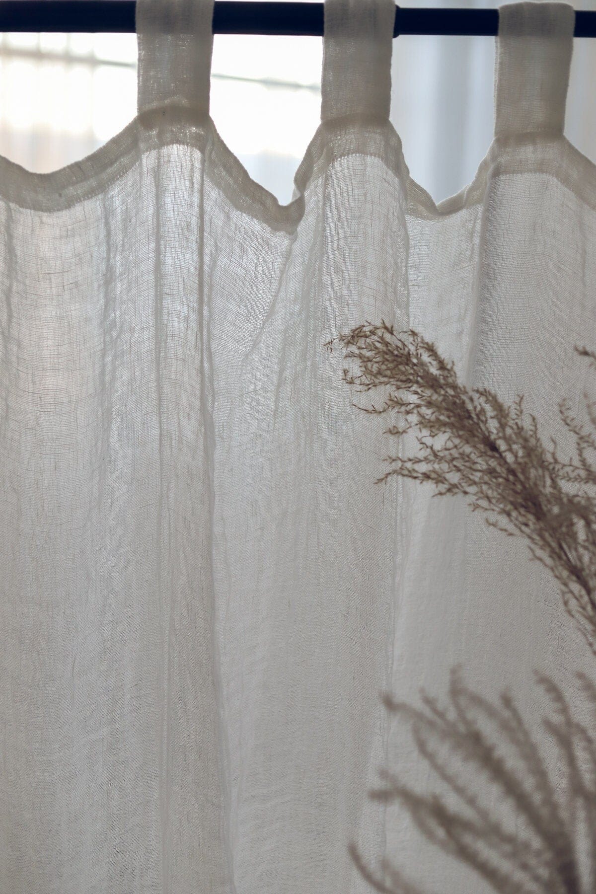 Linen Day Drapes See-Through Curtains Old Linen Mill