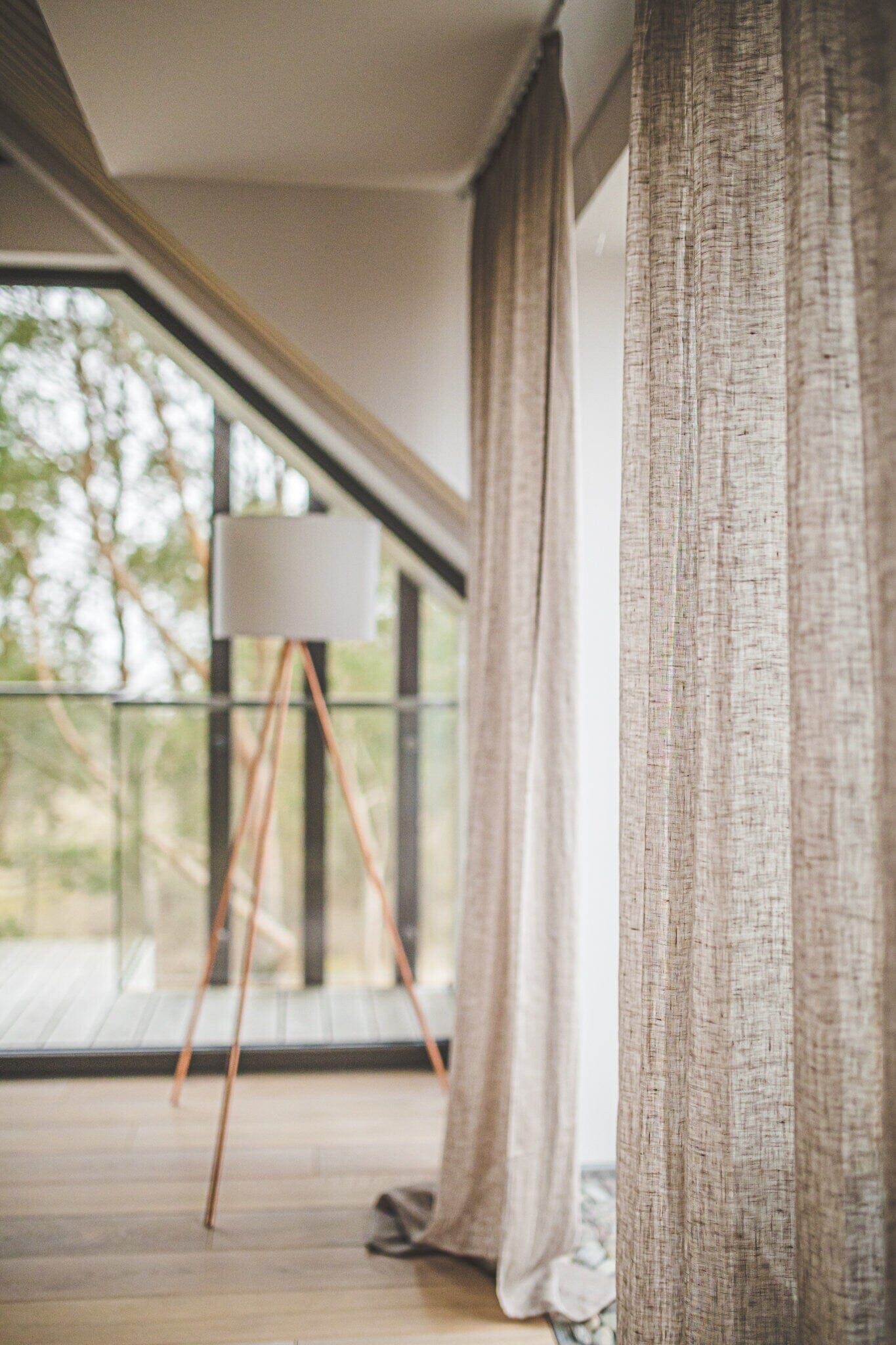 Linen Day See-Through Curtains Old Linen Mill