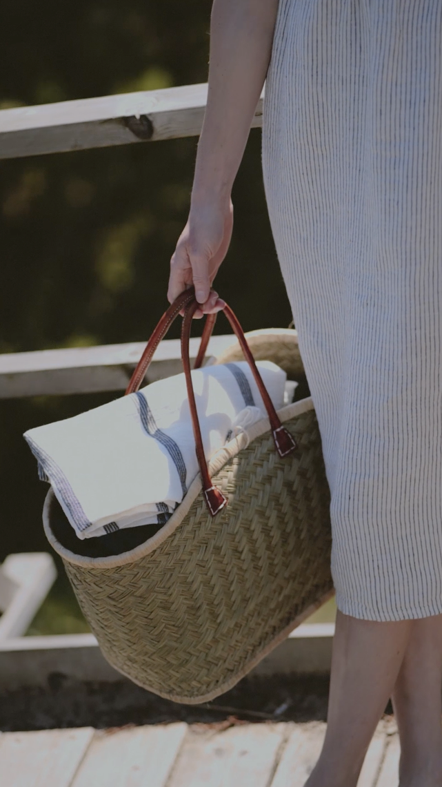 Linen Huckaback Beach Towel White Gray Striped, Linen Beach Towel Beach Towel Old Linen Mill