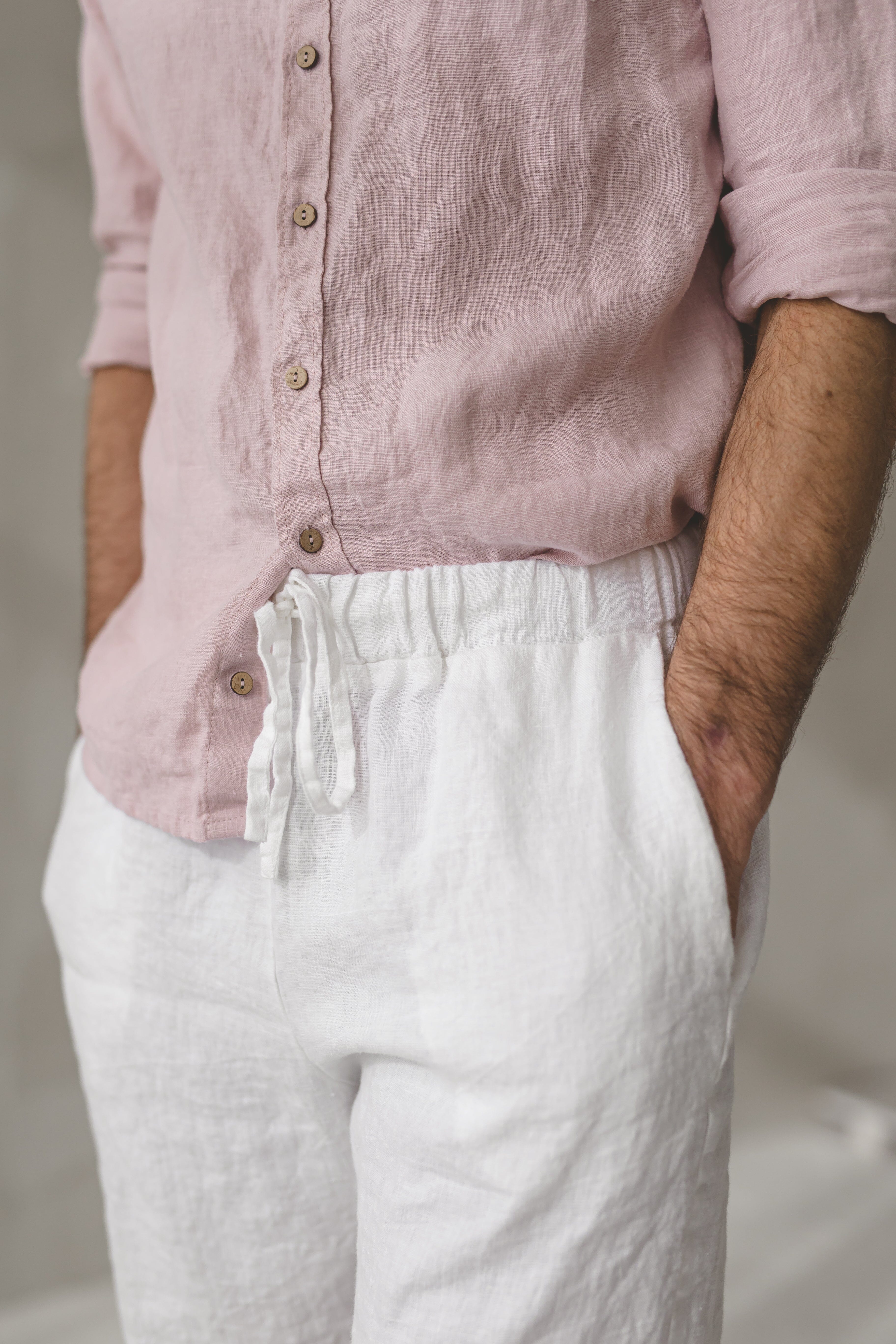Linen Men's Shorts Old Linen Mill