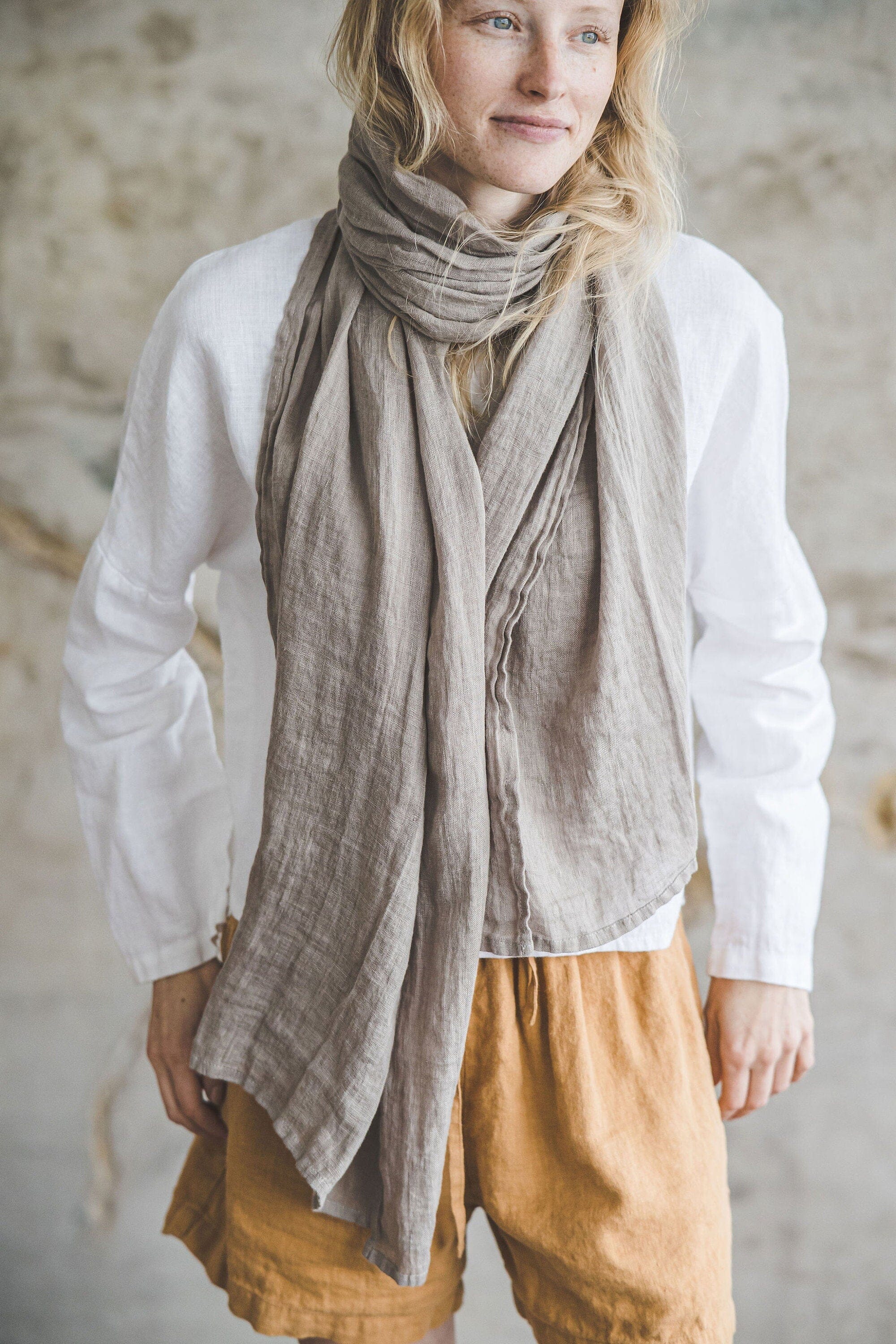 Linen Scarf Old Linen Mill