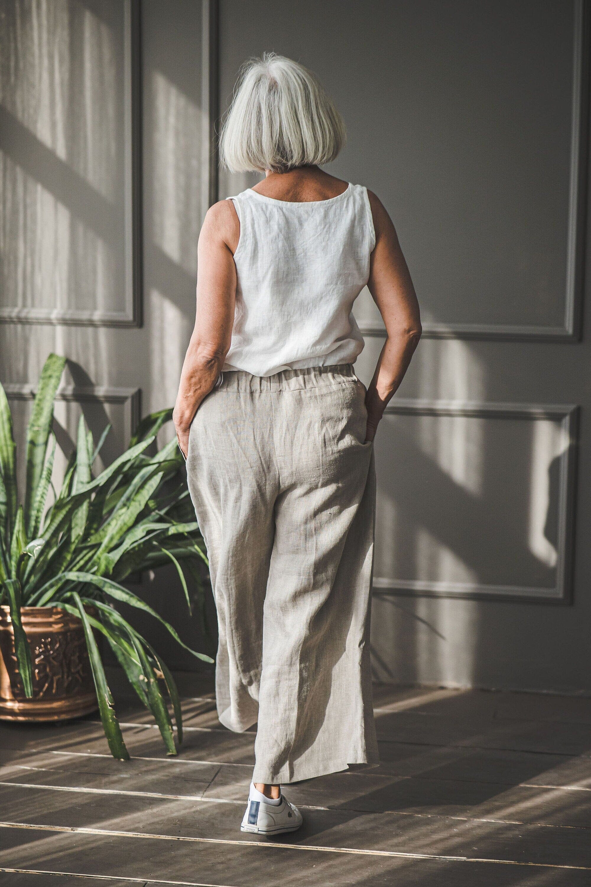 Linen Summer Pants Old Linen Mill