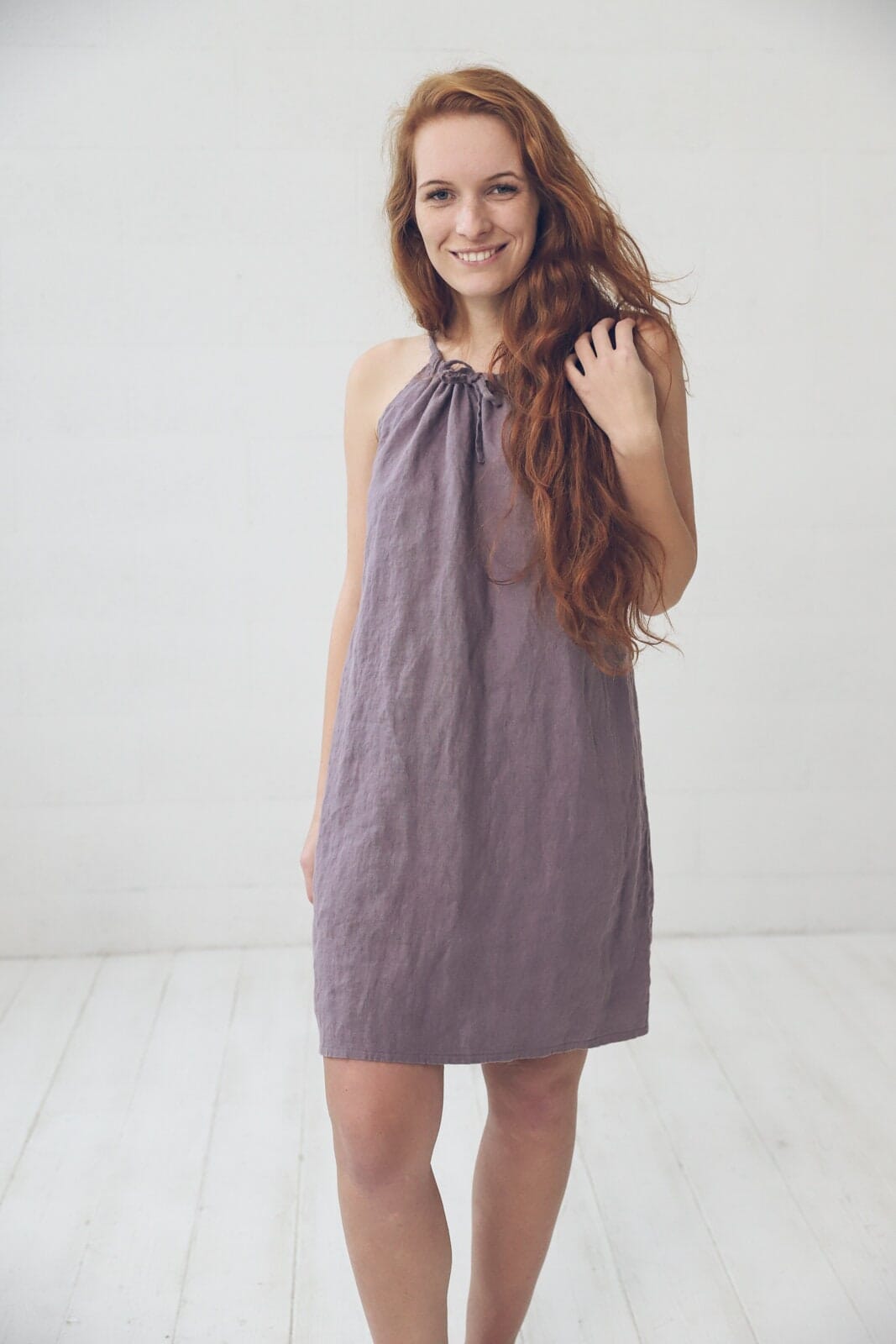 Linen Summer Slip Dress Old Linen Mill