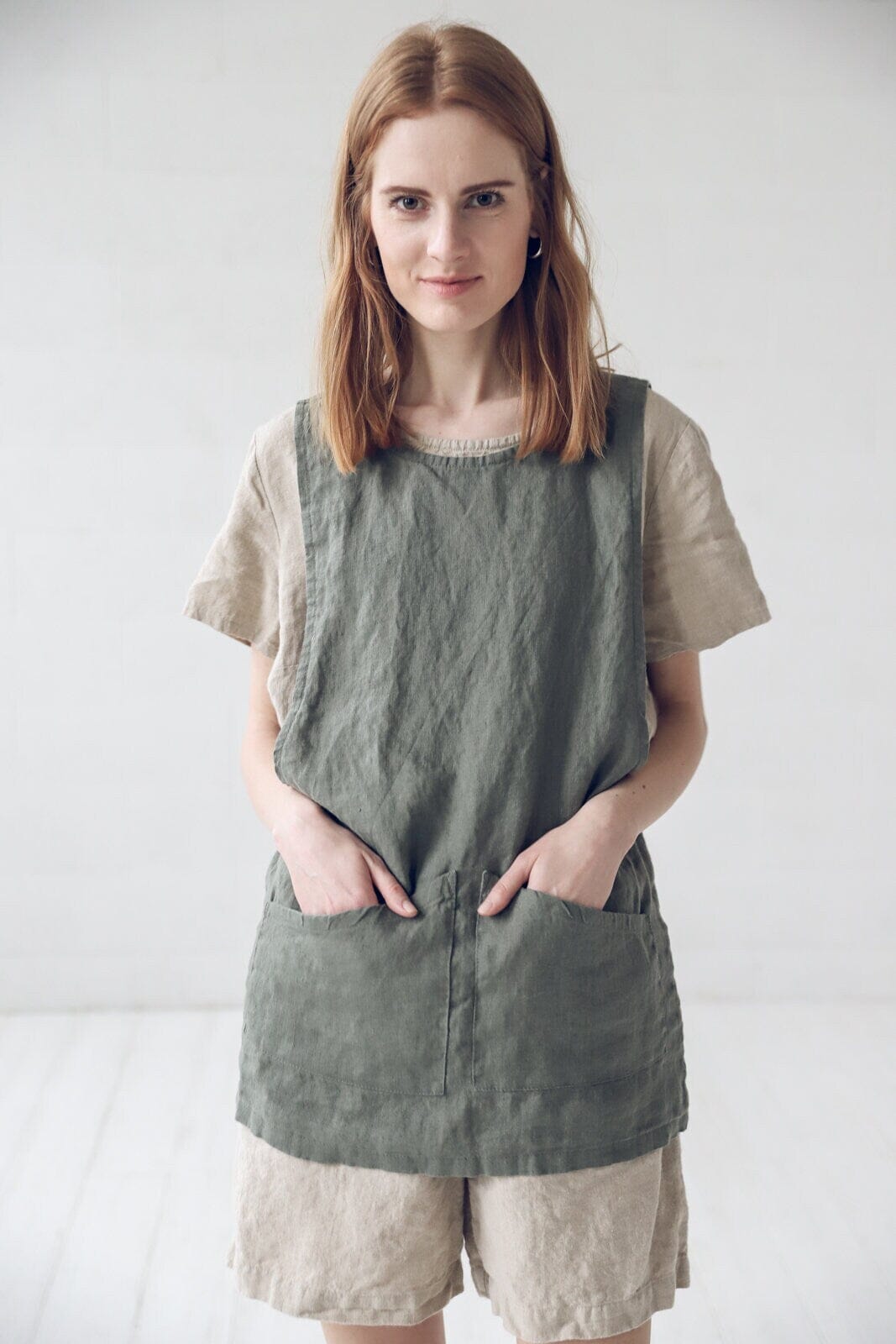 Linen Tee for Women Old Linen Mill