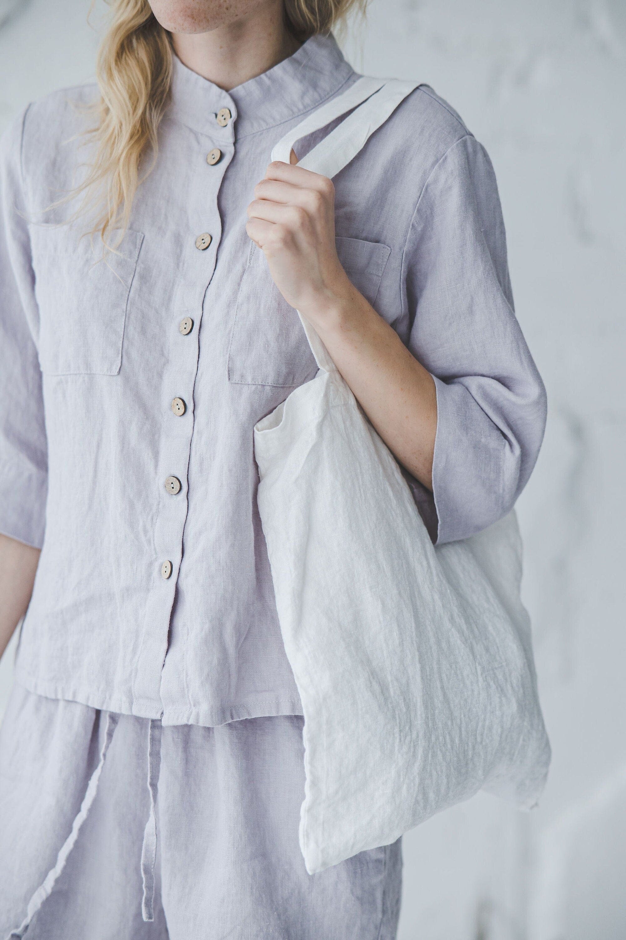 Linen Tote Bag Gift Idea Old Linen Mill Beige