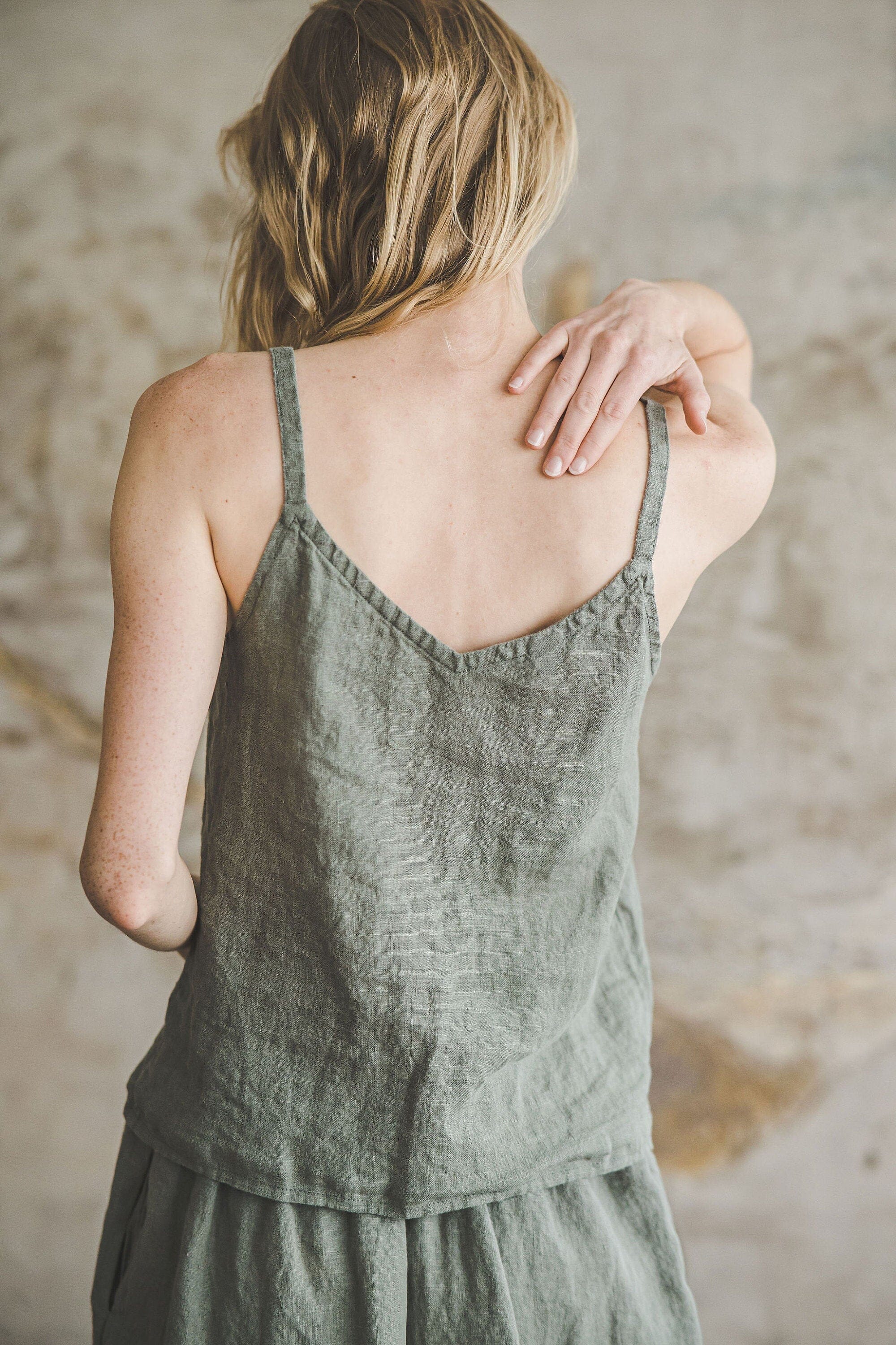 Minimalist Summer Linen Blouse Old Linen Mill