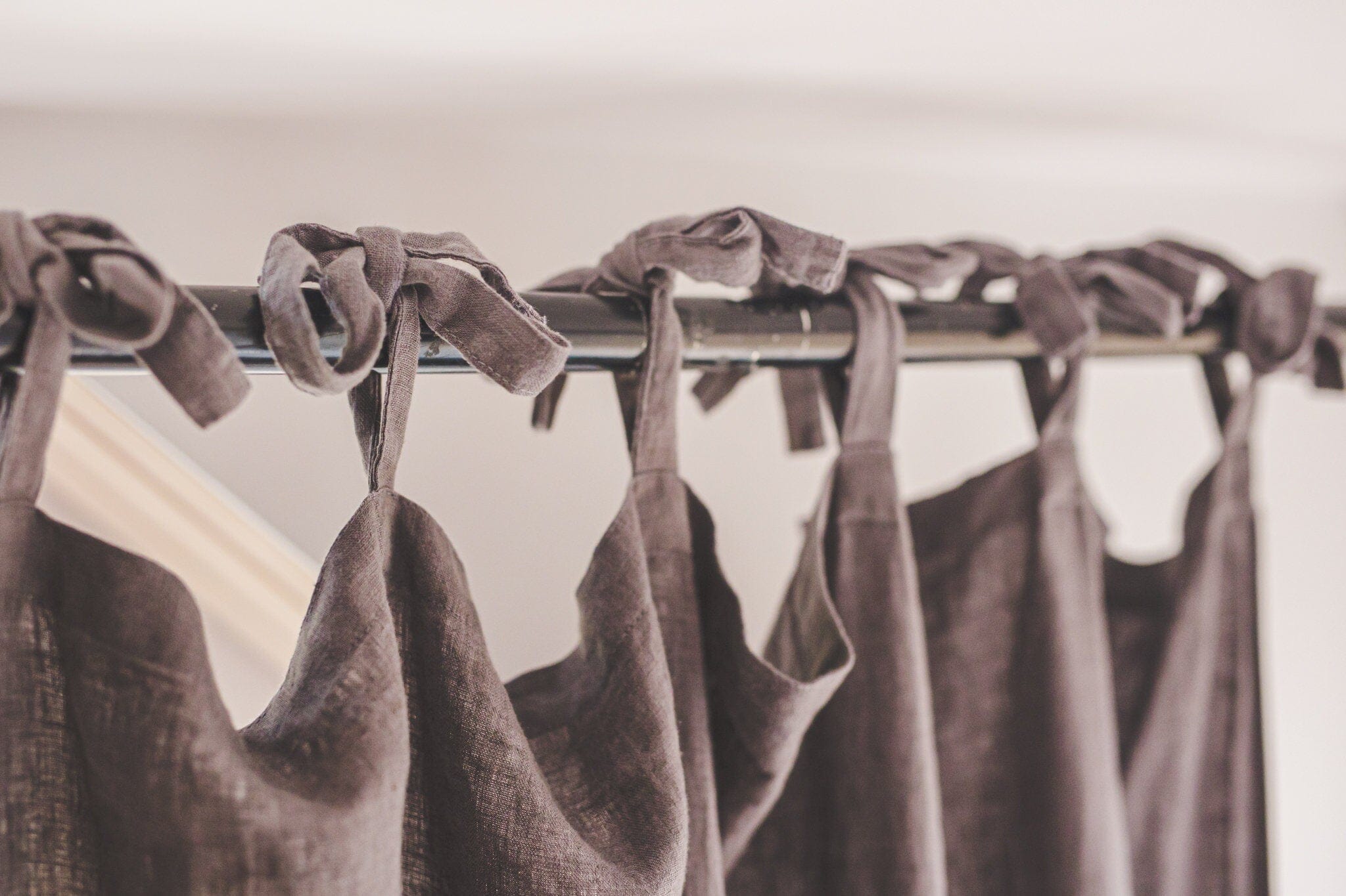Natural Soft Linen Drapes Linen Curtain Panel Old Linen Mill