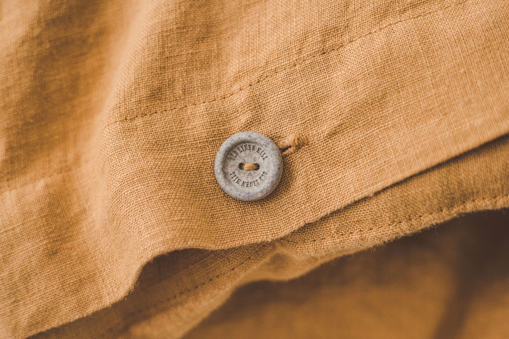 Natural Soft Linen Honey Gold Bedding Set Old Linen Mill