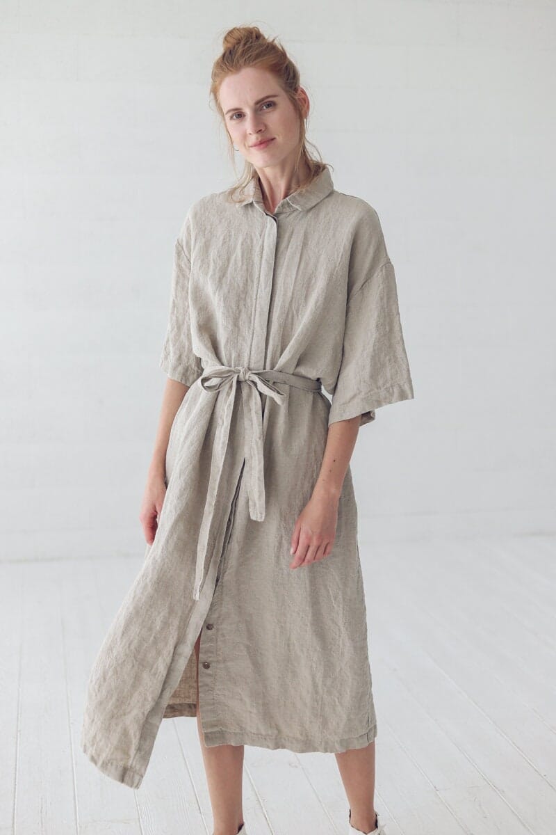 Organic Linen Soft Dress Old Linen Mill