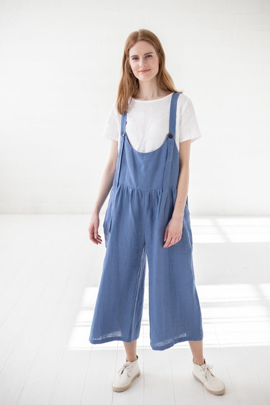 Oversized Linen Jumpsuit Old Linen Mill