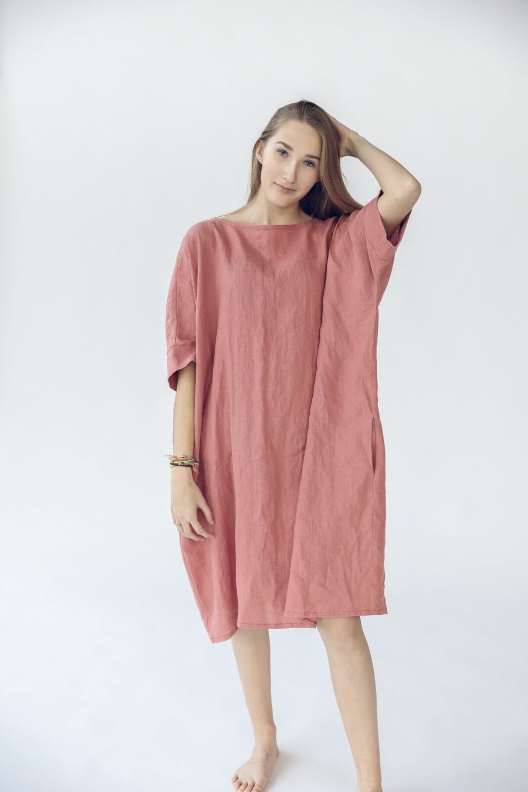 Oversized Linen Soft Dress Old Linen Mill