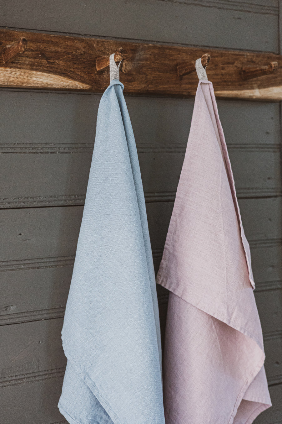 Pastel colors Linen Kitchen Tea Towels set of 2 TT50x70 Old Linen Mill