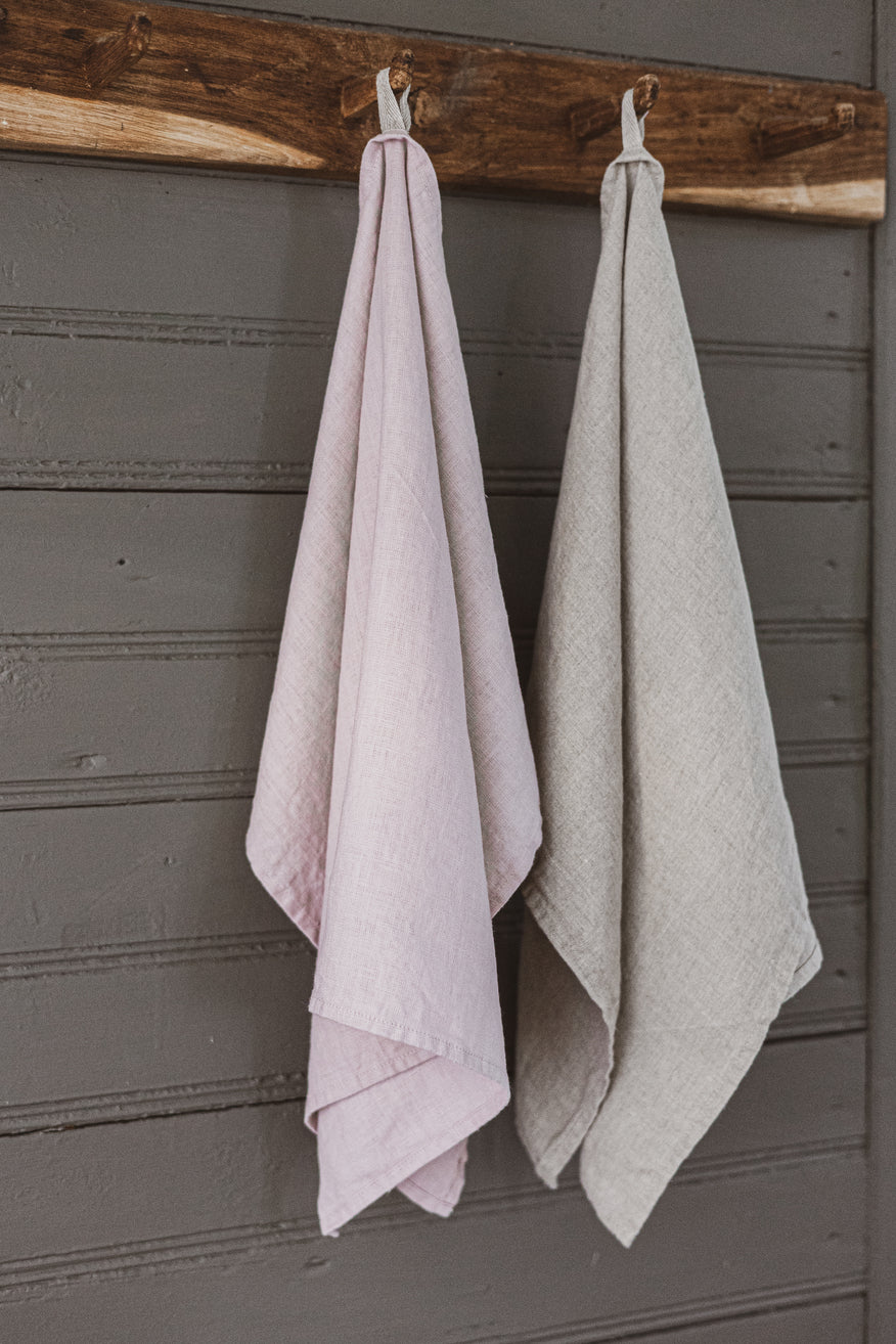 Pastel colors Linen Kitchen Tea Towels set of 2 TT50x70 Old Linen Mill