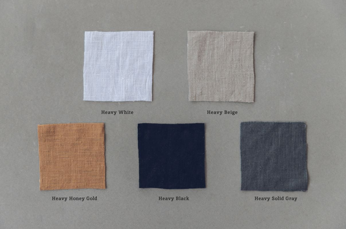 Sample Linen Fabric Swatches of Heavy Weight Linen Old Linen Mill