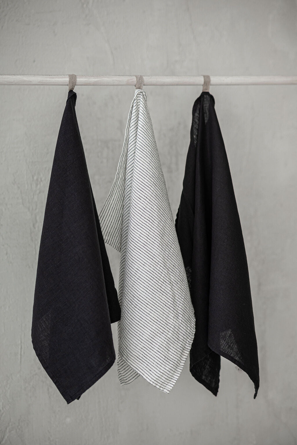 Set of 3 Linen Tea Towels TT50x70 Old Linen Mill