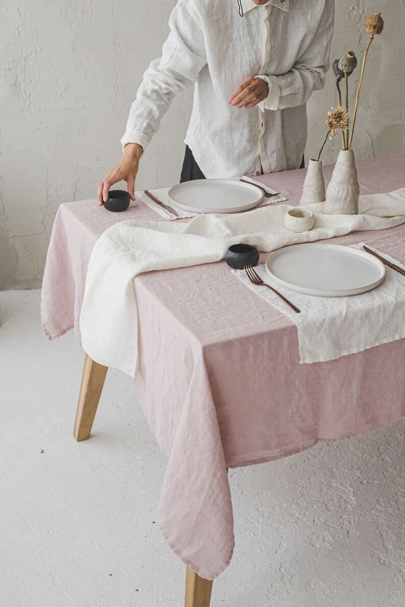 Set of Handmade Linen Cloth Napkins Old Linen Mill