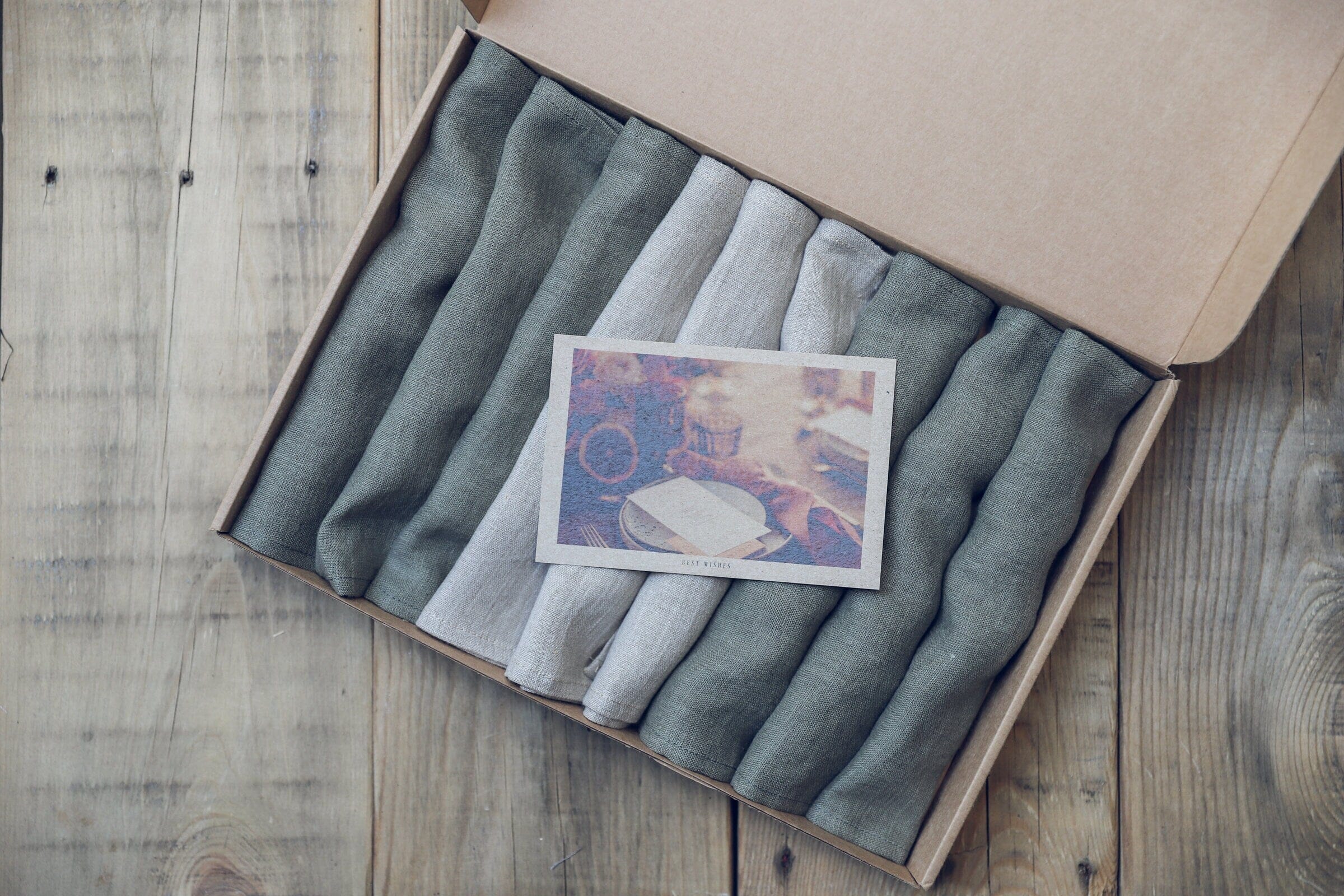 Sets of Handmade Linen Home Decor Gift Old Linen Mill