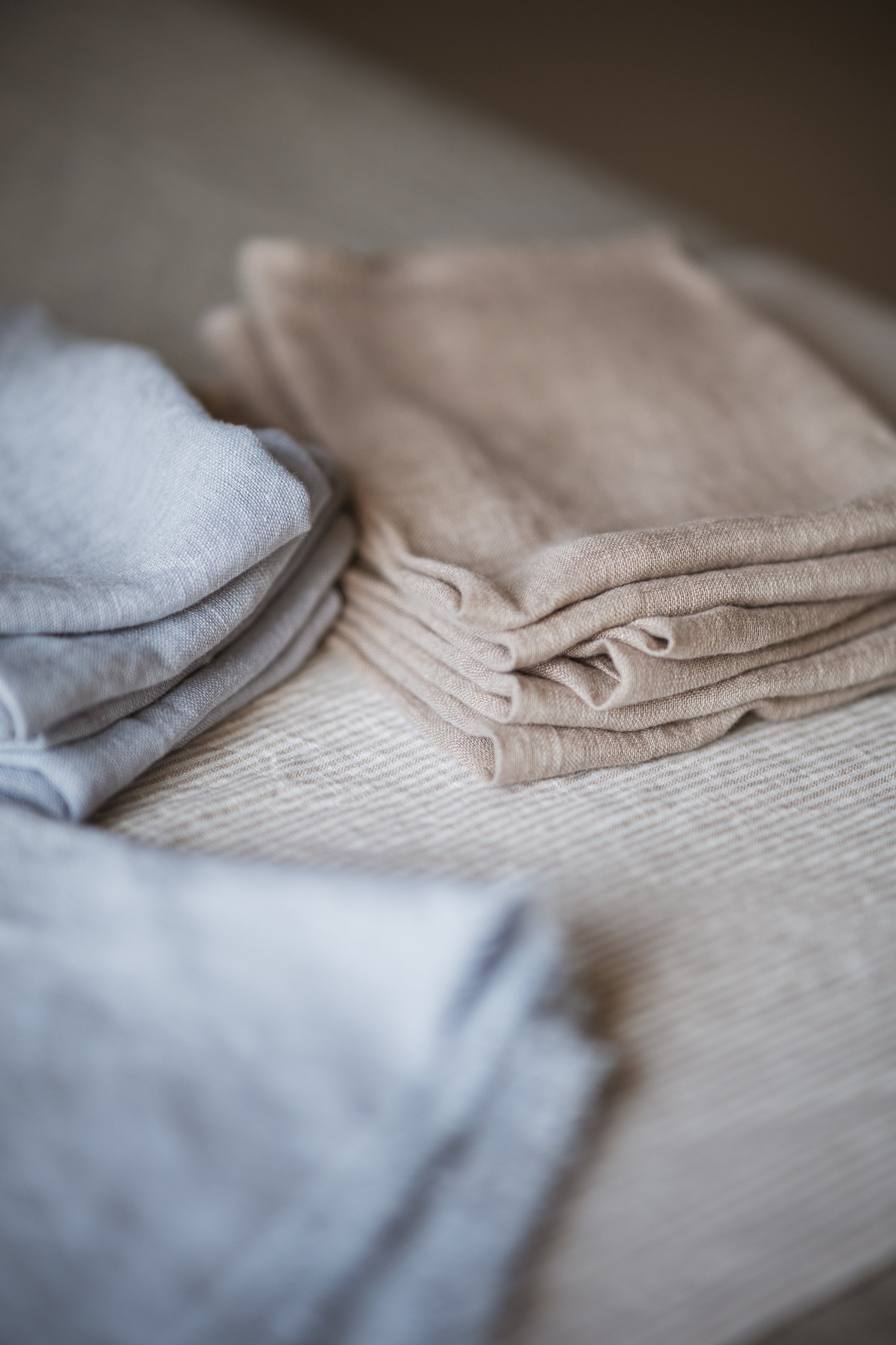 Sheer Gauze Linen Napkins Set of 2 TN Old Linen Mill