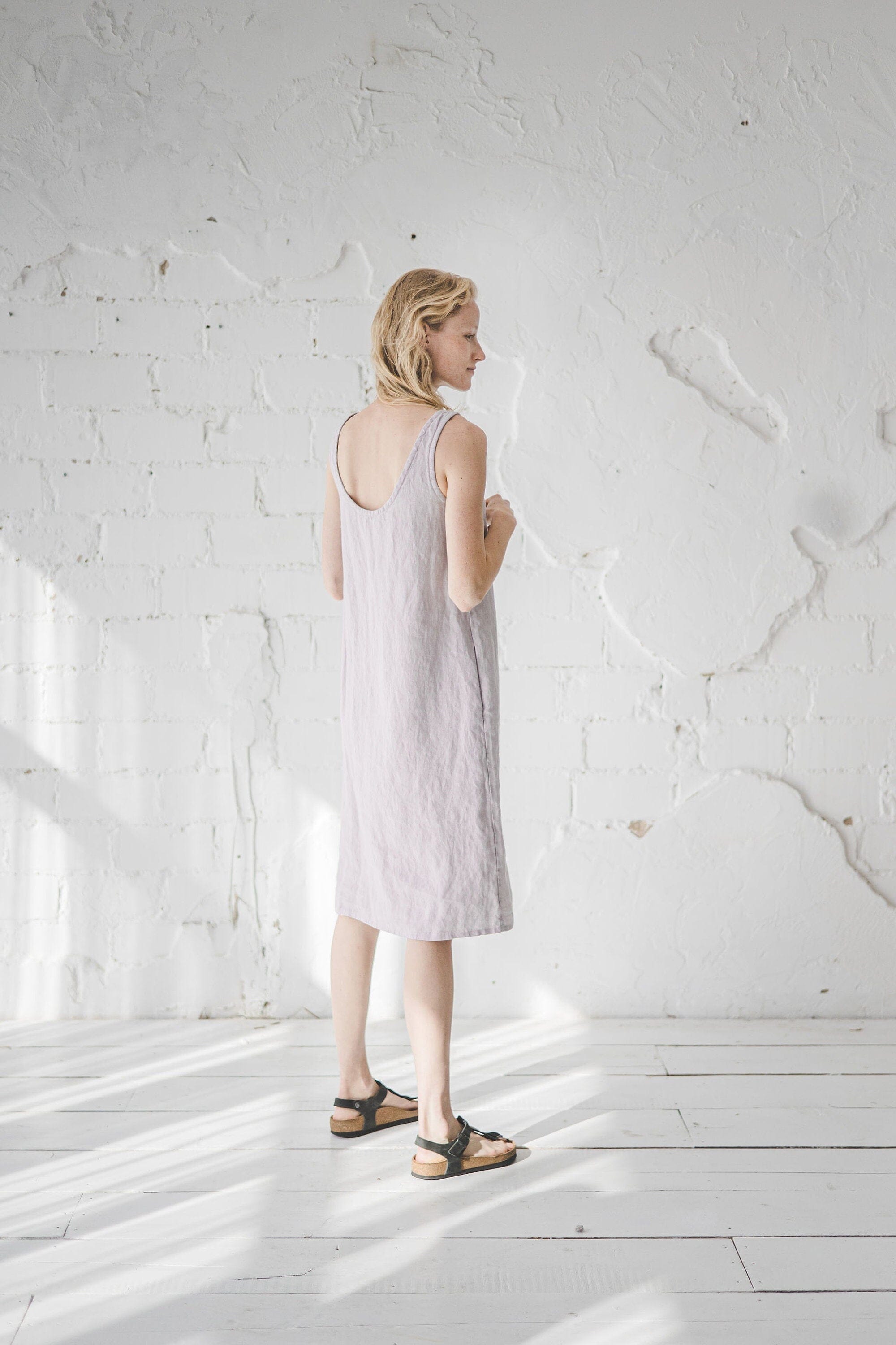Slip Natural Linen Dress Old Linen Mill