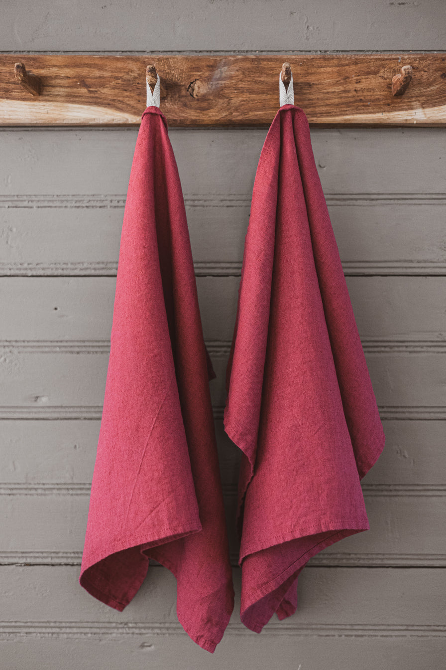 19 Colors Linen Kitchen Tea Towels set of 2 TT50x70 Old Linen Mill