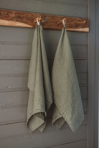 19 Colors Linen Kitchen Tea Towels set of 2 TT50x70 Old Linen Mill