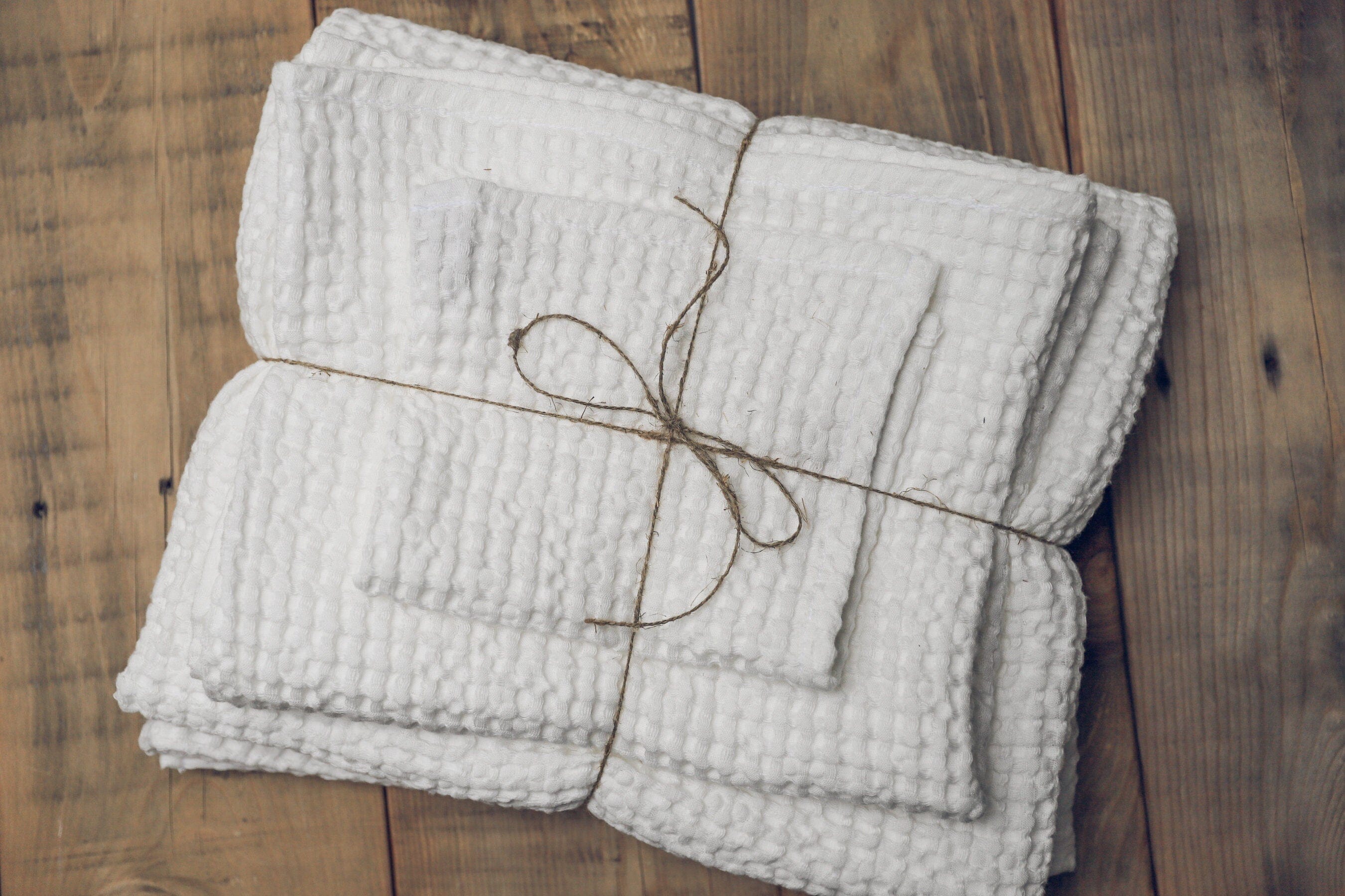 Absorbent Linen Towels Gift Idea Old Linen Mill White Hand Towel (1) 50 x 100 cm; 19.7" x 39.4" 