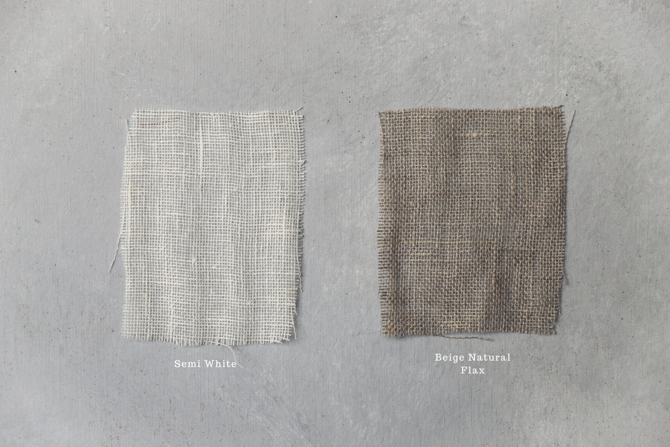 Beige Gauze Linen Napkins with Raw Edges Fringes Old Linen Mill