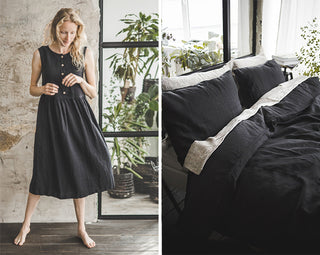 black linen color - Old Linen Mill