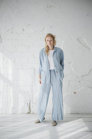 Boho Style Linen Jacket Old Linen Mill 