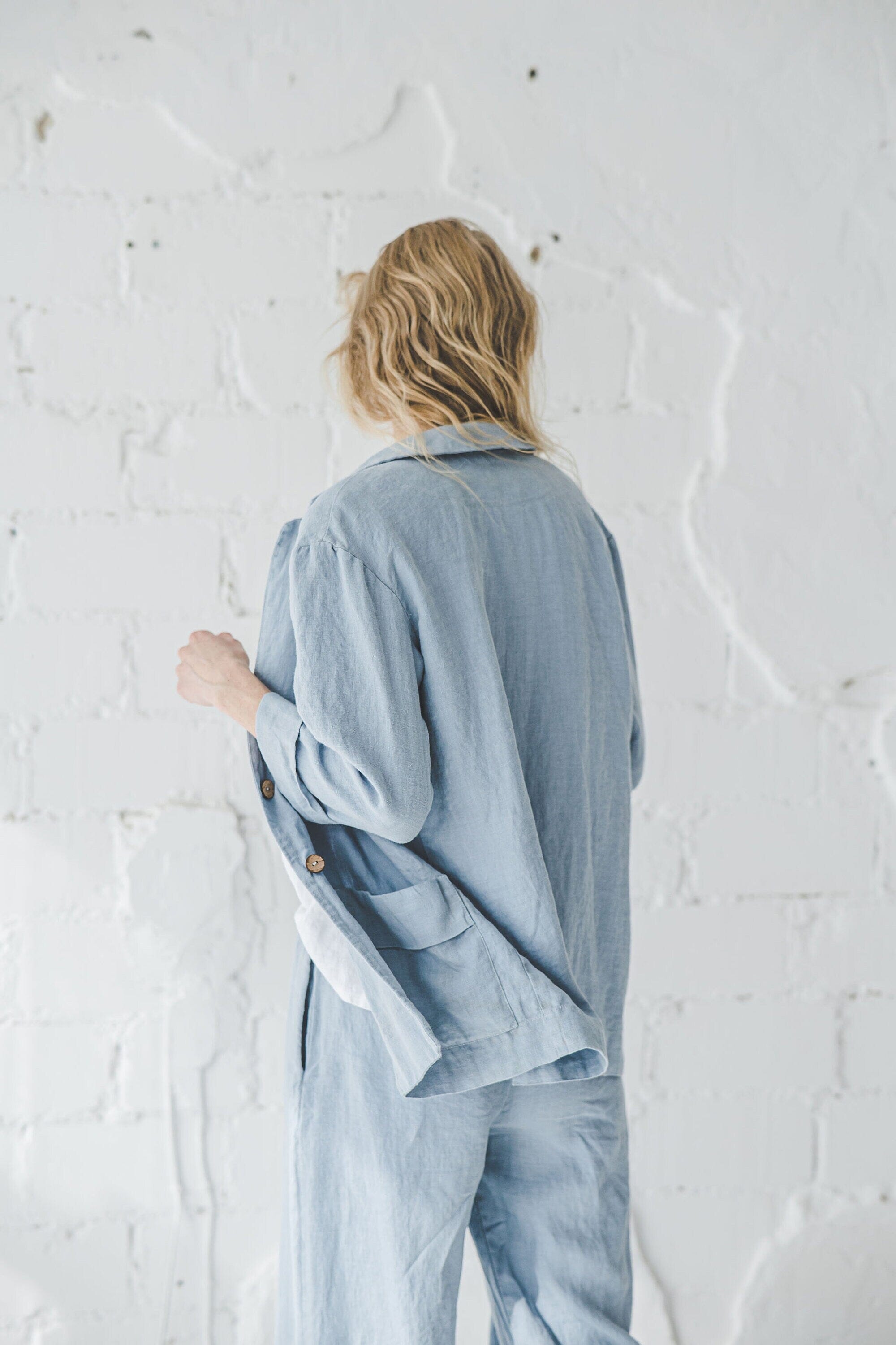 Boho Style Linen Jacket Old Linen Mill 