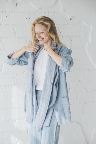 Boho Style Linen Jacket Old Linen Mill 
