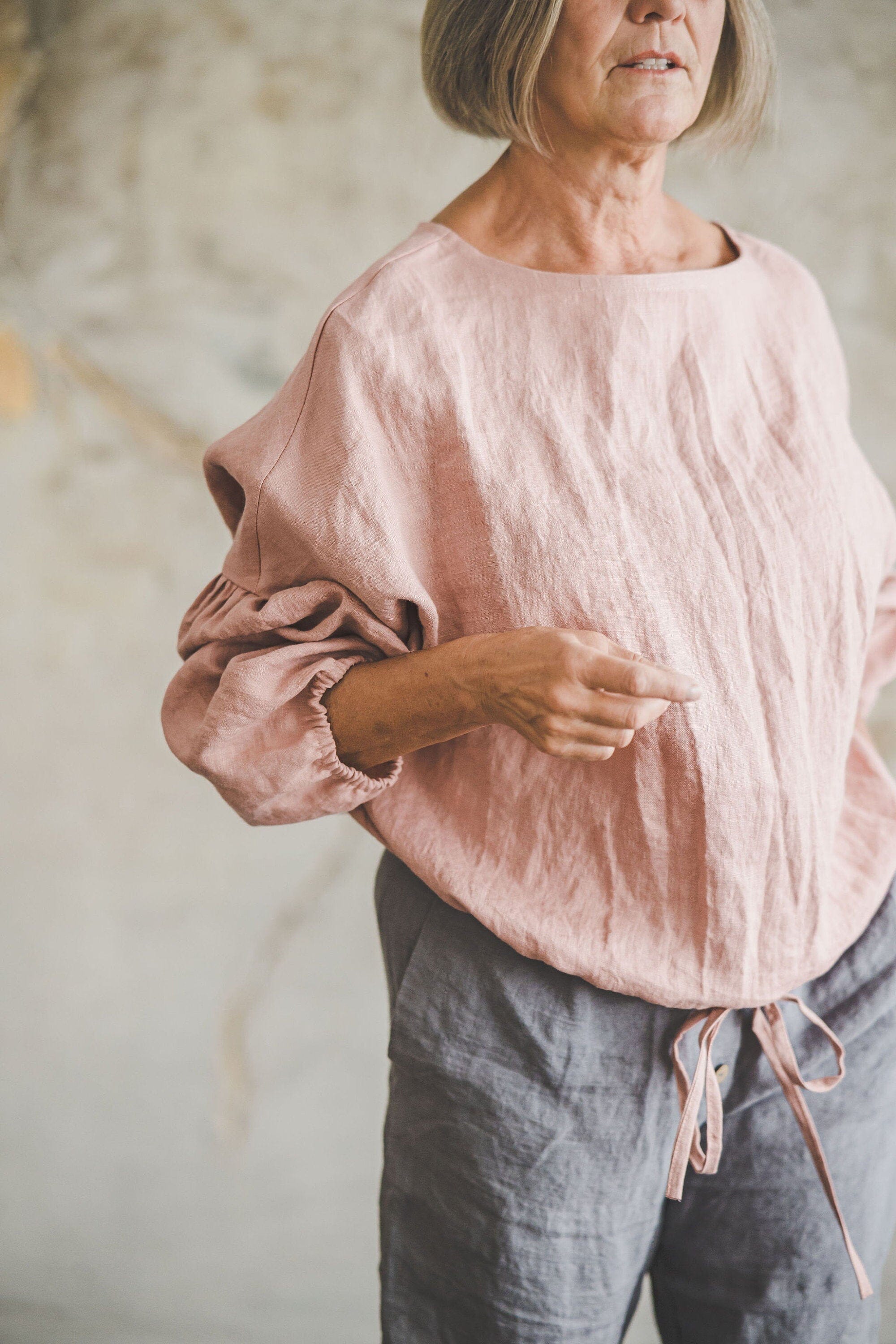 Bottom Tie Linen Top Old Linen Mill 