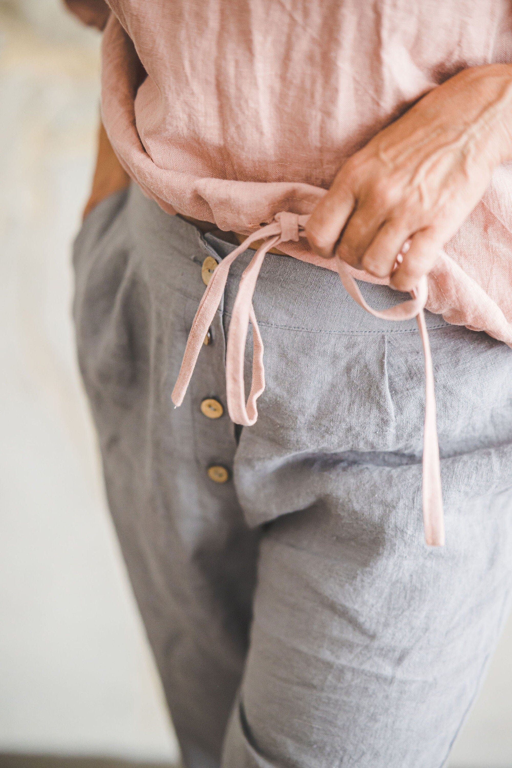 Bottom Tie Linen Top Old Linen Mill 