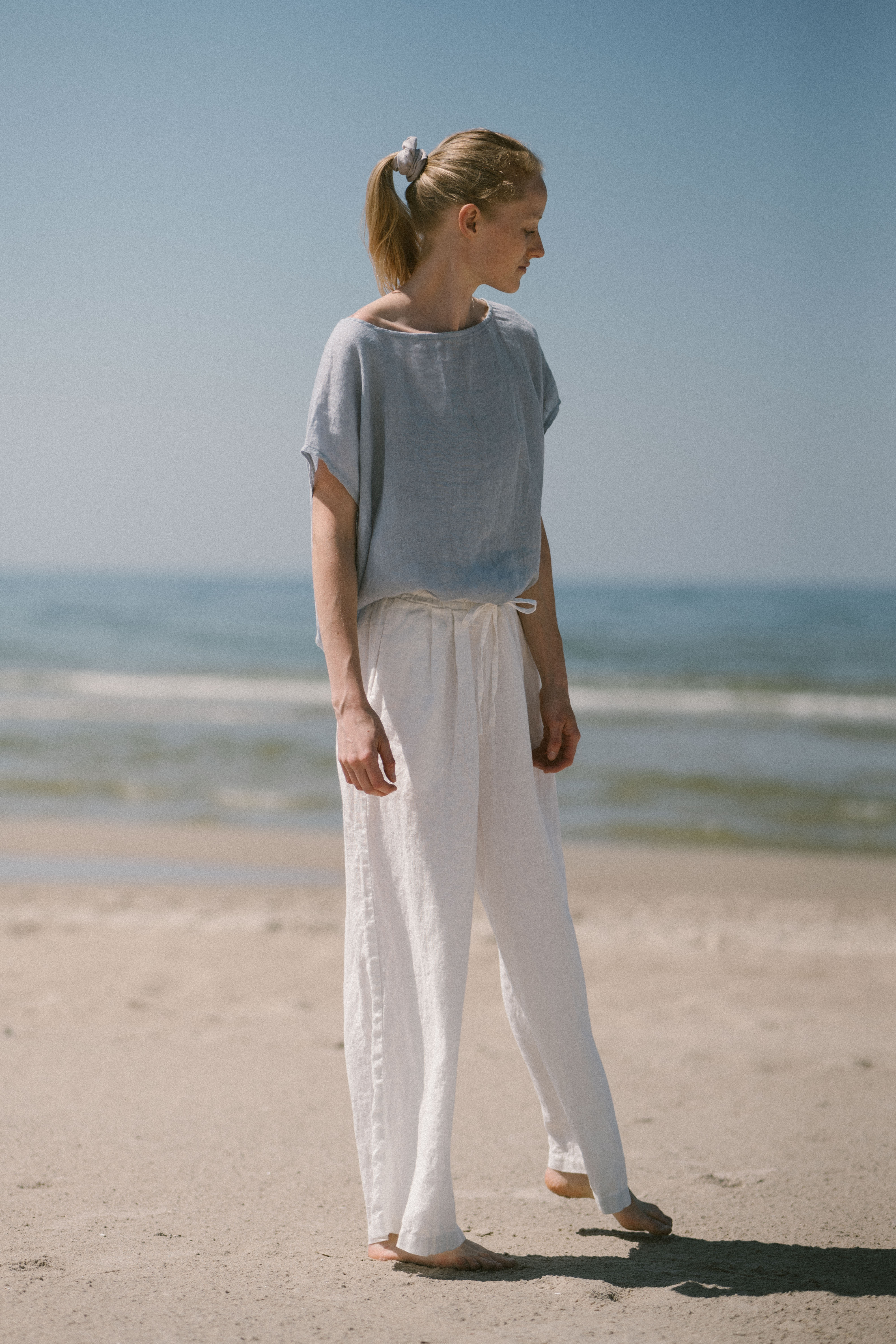 Breezy Light Linen Summer Top Old Linen Mill