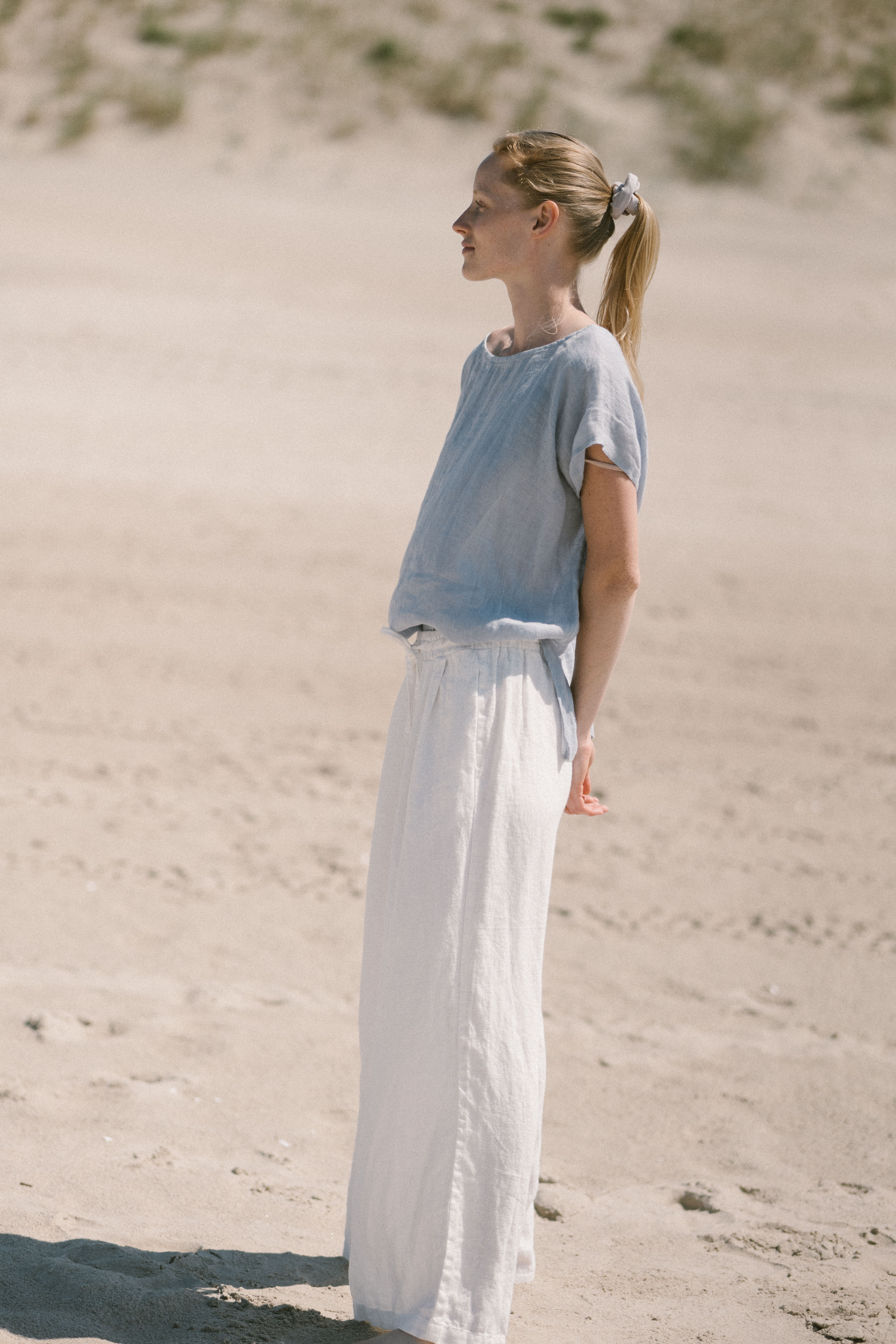Breezy Light Linen Summer Top Old Linen Mill