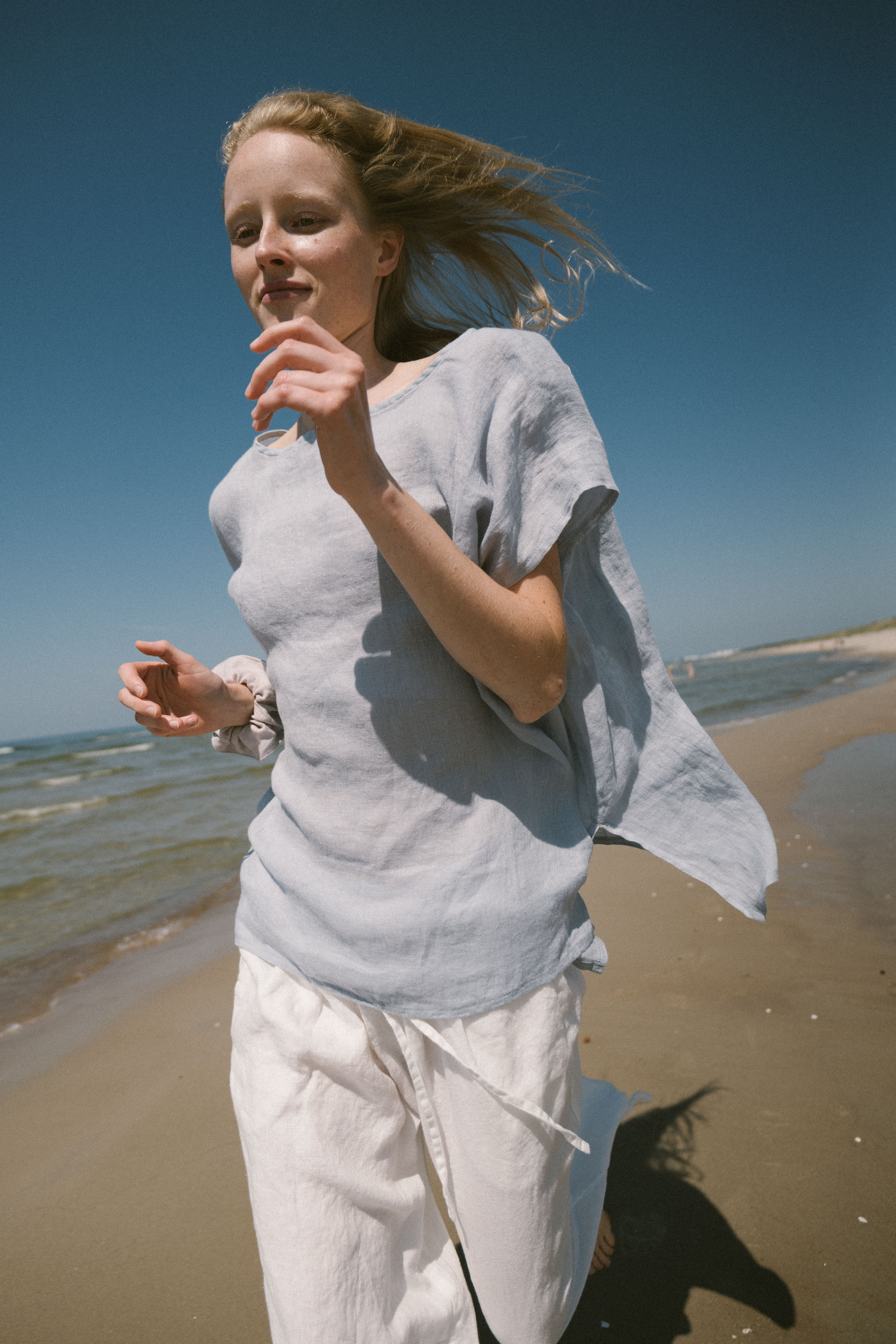 Breezy Light Linen Summer Top Old Linen Mill