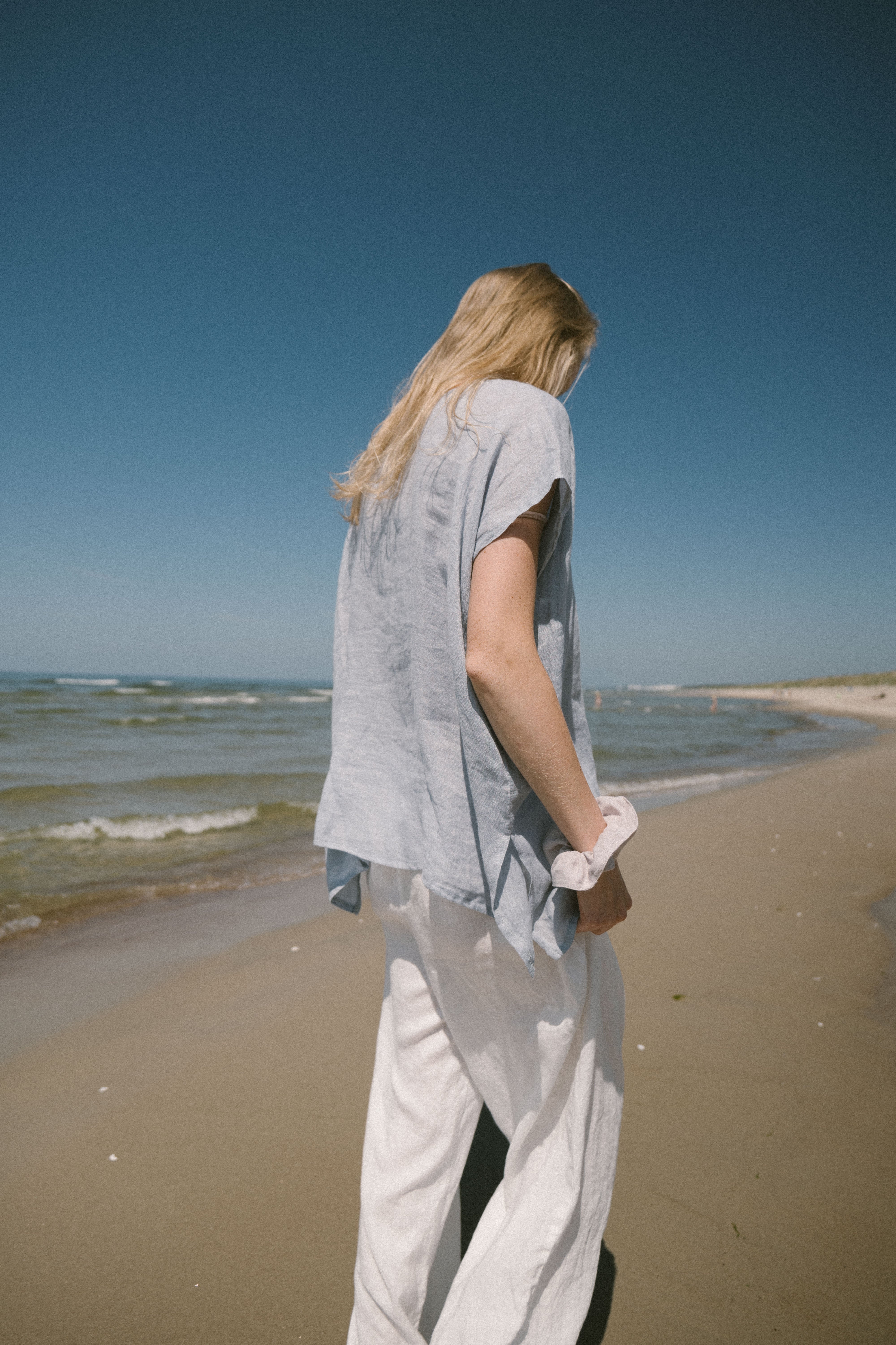 Breezy Light Linen Summer Top Old Linen Mill