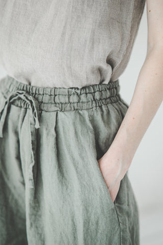 Cargo Loose Linen Pants Old Linen Mill 